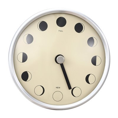 Sou entènèt jwèt Round Moon Clock
